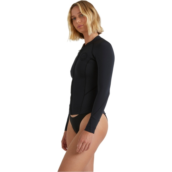 2026 Billabong Womens Peeky Natural 1mm Front Zip Jacket ABJW800108 - Black